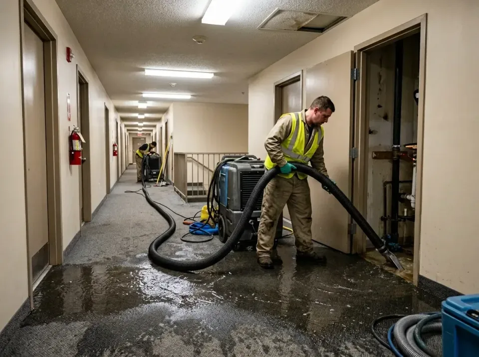 multi-unit-apartment-hallway-f-005 — frequently asked questions, Emergency Burst Pipe Water Extraction & Removal in Wilson's…